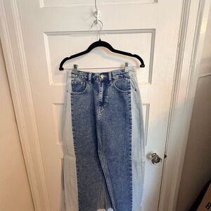 DRIFTWOOD Two-Tone Straight Leg Jeans